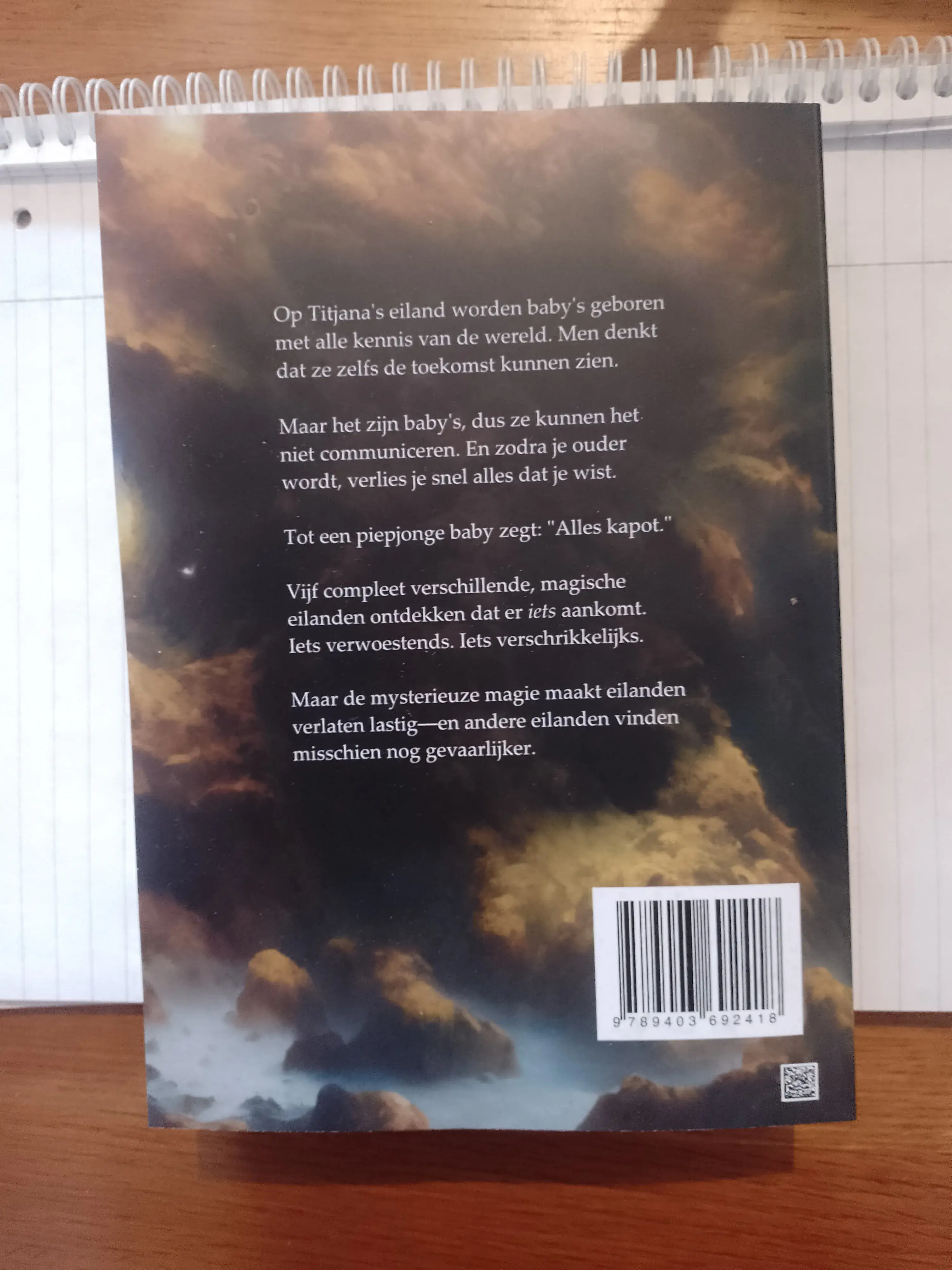 De vijf eilanden achterkant De vijf eilanden achterkant